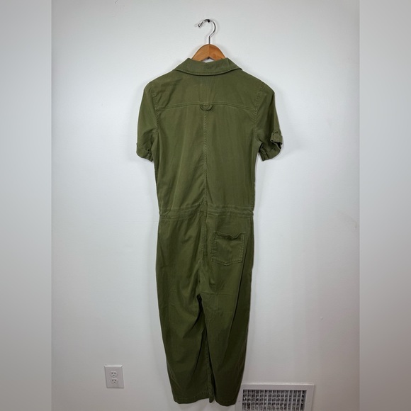 Sezane‎ Olive Green Bennie Utility Jumpsuit 36 - Picture 9 of 10